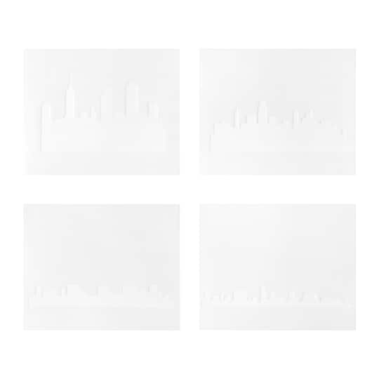 6" x 8" City Sky Print Stencil Set by Recollections™